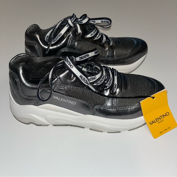 Valentino Chrome Sneakers NWT - Picture 3 of 5